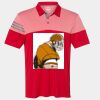 Men's Heathered 3-Stripes Colorblocked Polo Thumbnail