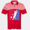 Men's Heathered 3-Stripes Colorblocked Polo Thumbnail