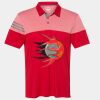 Men's Heathered 3-Stripes Colorblocked Polo Thumbnail