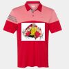 Men's Heathered 3-Stripes Colorblocked Polo Thumbnail
