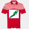 Men's Heathered 3-Stripes Colorblocked Polo Thumbnail