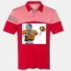 Men's Heathered 3-Stripes Colorblocked Polo Thumbnail