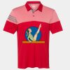 Men's Heathered 3-Stripes Colorblocked Polo Thumbnail