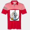 Men's Heathered 3-Stripes Colorblocked Polo Thumbnail