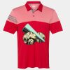 Men's Heathered 3-Stripes Colorblocked Polo Thumbnail