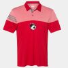 Men's Heathered 3-Stripes Colorblocked Polo Thumbnail