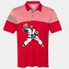 Men's Heathered 3-Stripes Colorblocked Polo Thumbnail