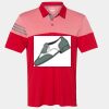 Men's Heathered 3-Stripes Colorblocked Polo Thumbnail