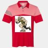 Men's Heathered 3-Stripes Colorblocked Polo Thumbnail