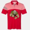 Men's Heathered 3-Stripes Colorblocked Polo Thumbnail