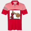 Men's Heathered 3-Stripes Colorblocked Polo Thumbnail