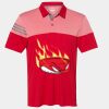 Men's Heathered 3-Stripes Colorblocked Polo Thumbnail