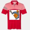 Men's Heathered 3-Stripes Colorblocked Polo Thumbnail