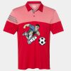 Men's Heathered 3-Stripes Colorblocked Polo Thumbnail