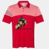 Men's Heathered 3-Stripes Colorblocked Polo Thumbnail