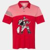 Men's Heathered 3-Stripes Colorblocked Polo Thumbnail