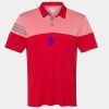 Men's Heathered 3-Stripes Colorblocked Polo Thumbnail