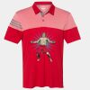 Men's Heathered 3-Stripes Colorblocked Polo Thumbnail