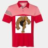 Men's Heathered 3-Stripes Colorblocked Polo Thumbnail
