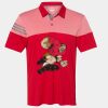 Men's Heathered 3-Stripes Colorblocked Polo Thumbnail