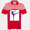 Men's Heathered 3-Stripes Colorblocked Polo Thumbnail