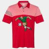 Men's Heathered 3-Stripes Colorblocked Polo Thumbnail
