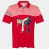Men's Heathered 3-Stripes Colorblocked Polo Thumbnail