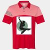 Men's Heathered 3-Stripes Colorblocked Polo Thumbnail