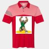 Men's Heathered 3-Stripes Colorblocked Polo Thumbnail