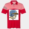 Men's Heathered 3-Stripes Colorblocked Polo Thumbnail