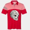 Men's Heathered 3-Stripes Colorblocked Polo Thumbnail
