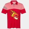 Men's Heathered 3-Stripes Colorblocked Polo Thumbnail