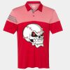 Men's Heathered 3-Stripes Colorblocked Polo Thumbnail