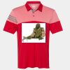 Men's Heathered 3-Stripes Colorblocked Polo Thumbnail
