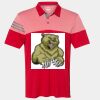 Men's Heathered 3-Stripes Colorblocked Polo Thumbnail