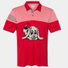 Men's Heathered 3-Stripes Colorblocked Polo Thumbnail