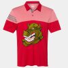 Men's Heathered 3-Stripes Colorblocked Polo Thumbnail