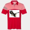 Men's Heathered 3-Stripes Colorblocked Polo Thumbnail