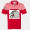 Men's Heathered 3-Stripes Colorblocked Polo Thumbnail