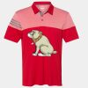 Men's Heathered 3-Stripes Colorblocked Polo Thumbnail
