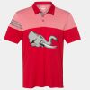 Men's Heathered 3-Stripes Colorblocked Polo Thumbnail