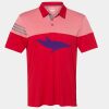 Men's Heathered 3-Stripes Colorblocked Polo Thumbnail