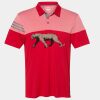 Men's Heathered 3-Stripes Colorblocked Polo Thumbnail