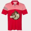 Men's Heathered 3-Stripes Colorblocked Polo Thumbnail