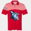 Men's Heathered 3-Stripes Colorblocked Polo Thumbnail