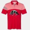 Men's Heathered 3-Stripes Colorblocked Polo Thumbnail