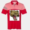 Men's Heathered 3-Stripes Colorblocked Polo Thumbnail