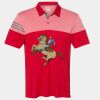 Men's Heathered 3-Stripes Colorblocked Polo Thumbnail