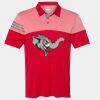Men's Heathered 3-Stripes Colorblocked Polo Thumbnail