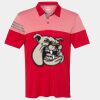 Men's Heathered 3-Stripes Colorblocked Polo Thumbnail